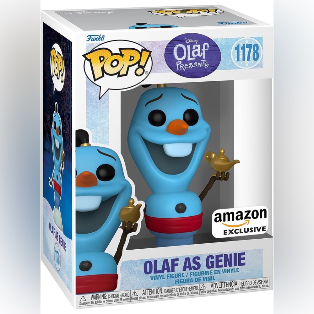 Amazon Exclusive Olaf Presents Olaf as Genie Funko Pop